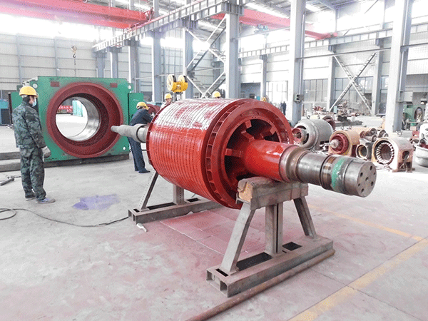 西安西瑪高壓電機轉子磁心的調整方法。